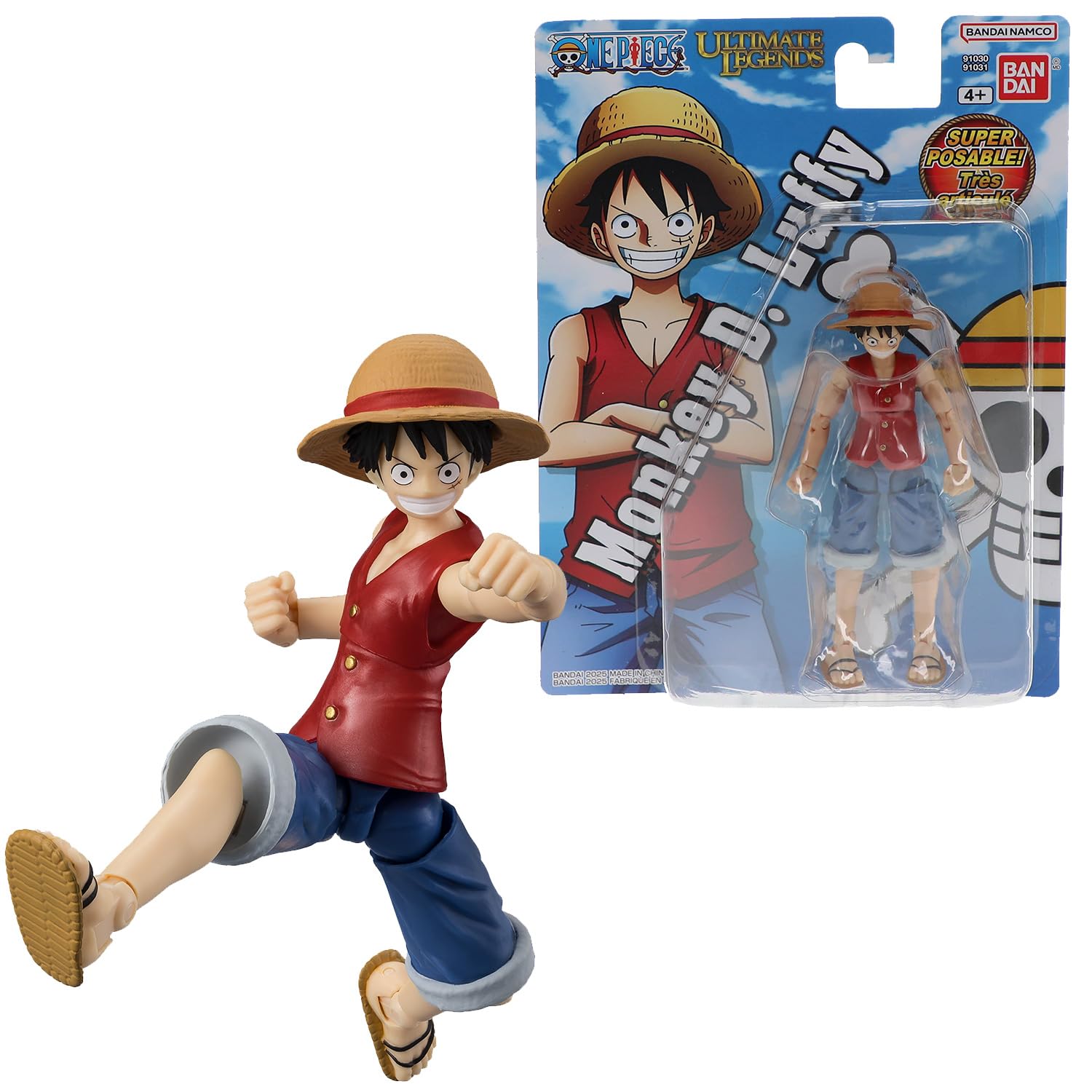 BANDAI - Ultimate Legends - One Piece Actionfigur 12 cm - Monkey D