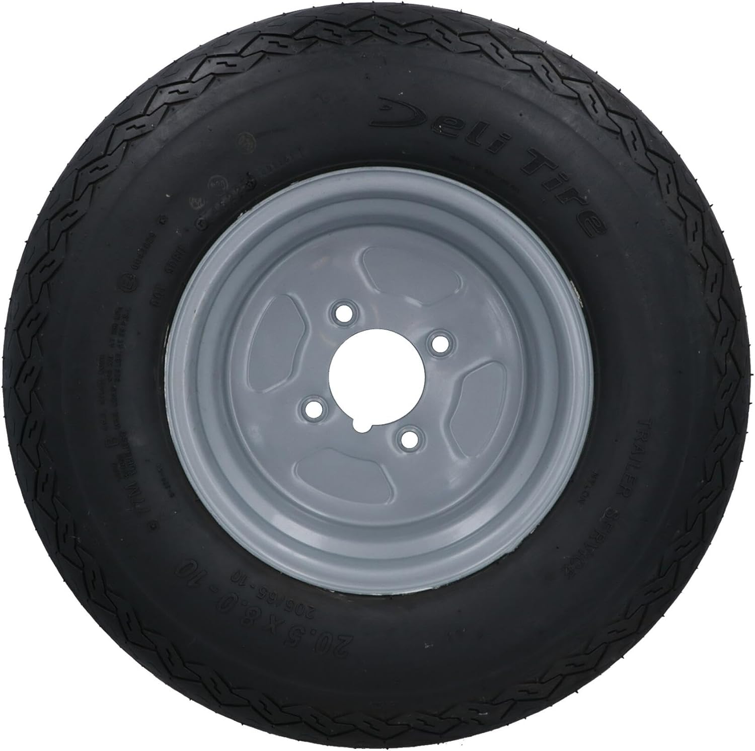 Trailer Wheel & Tyre 20.5 x 8.0-10 4" PCD 4 PLY TRSP13
