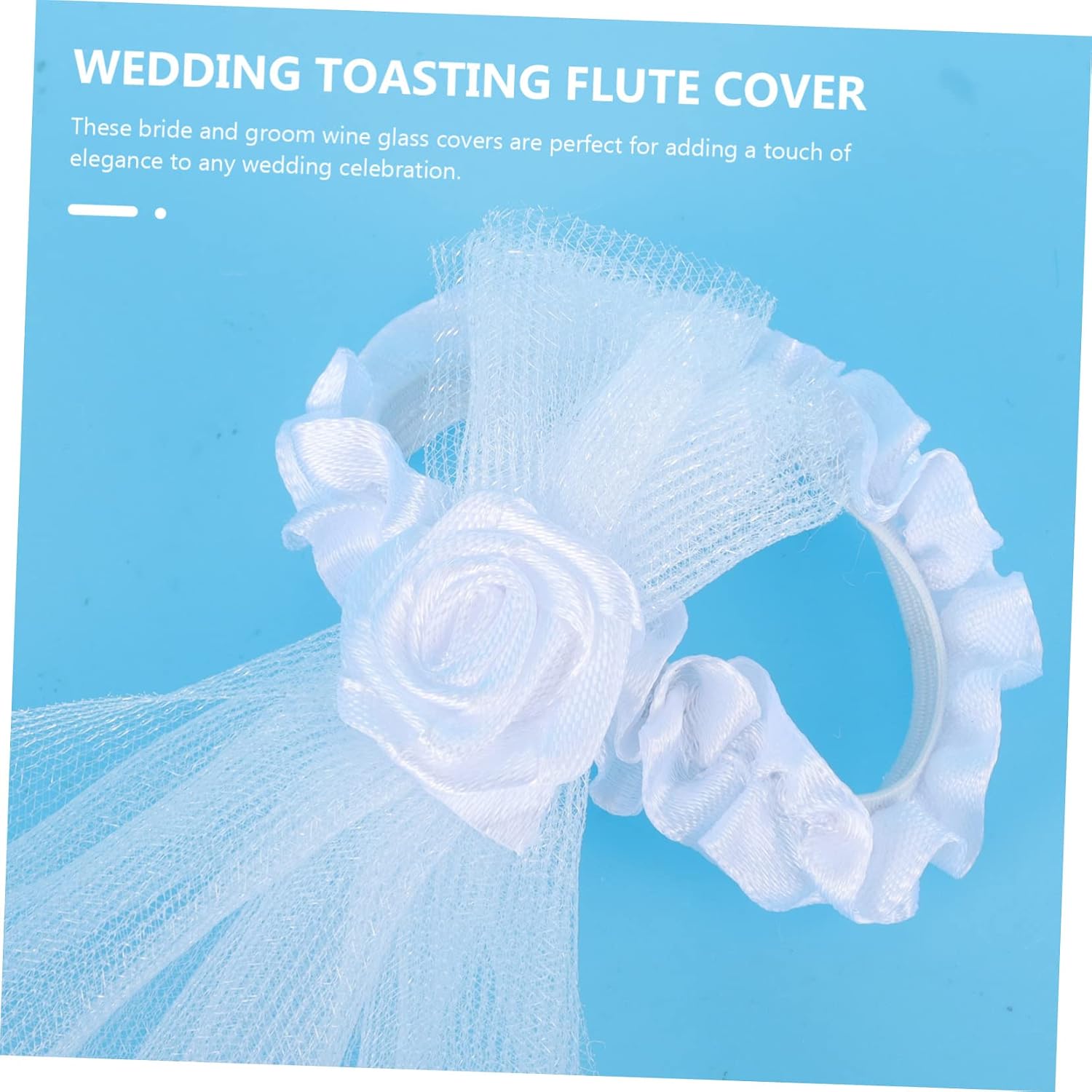 1 Set Bride and Groom Wedding Wine Glass Covers Elegant Flute Decorations for Unique Celebrations Photo Props and Romantic Wine Accessories for Weddings