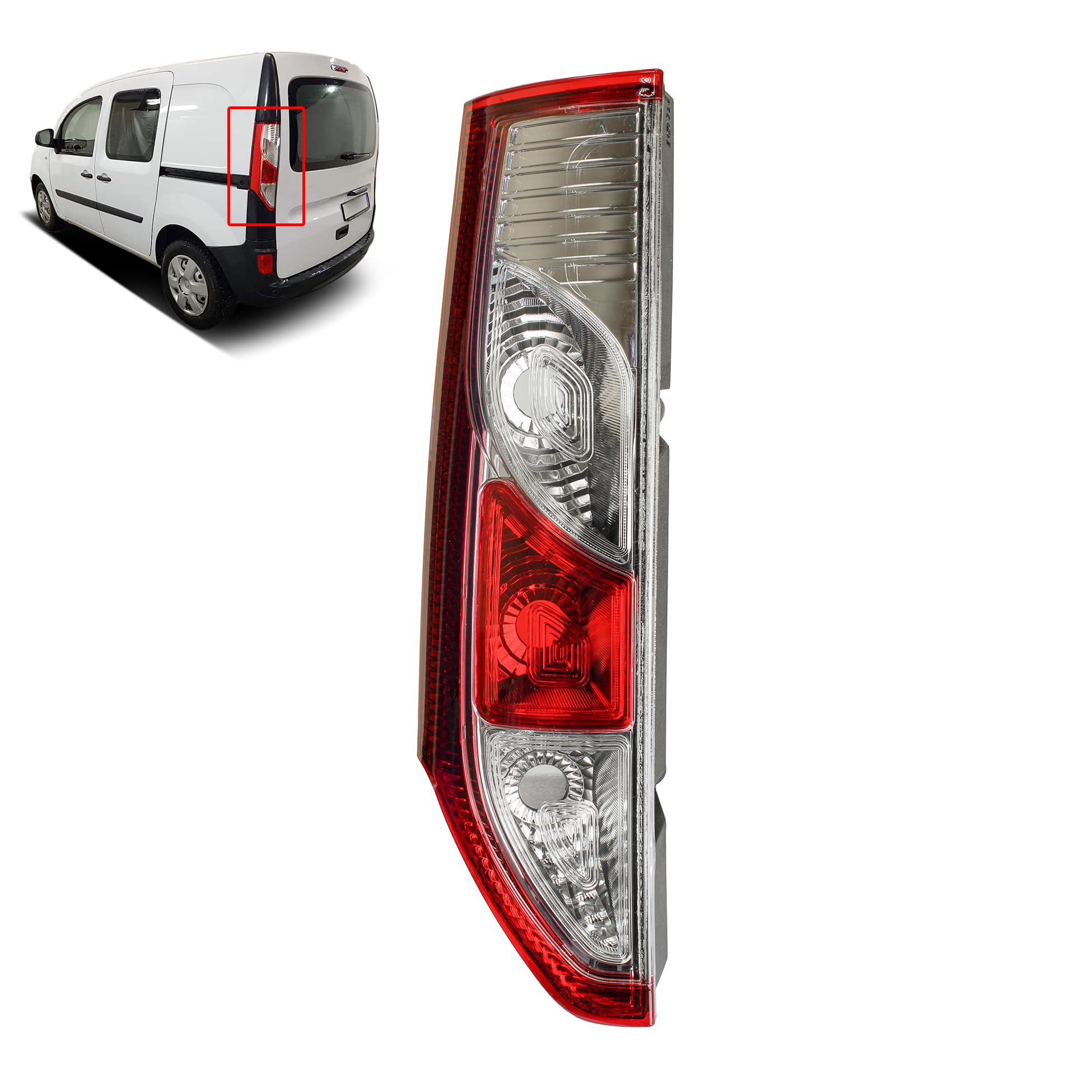 Generisch Feu arrière gauche pour Kangoo NV250 2013 - Feu arrière 265557352R - Porte verticale
