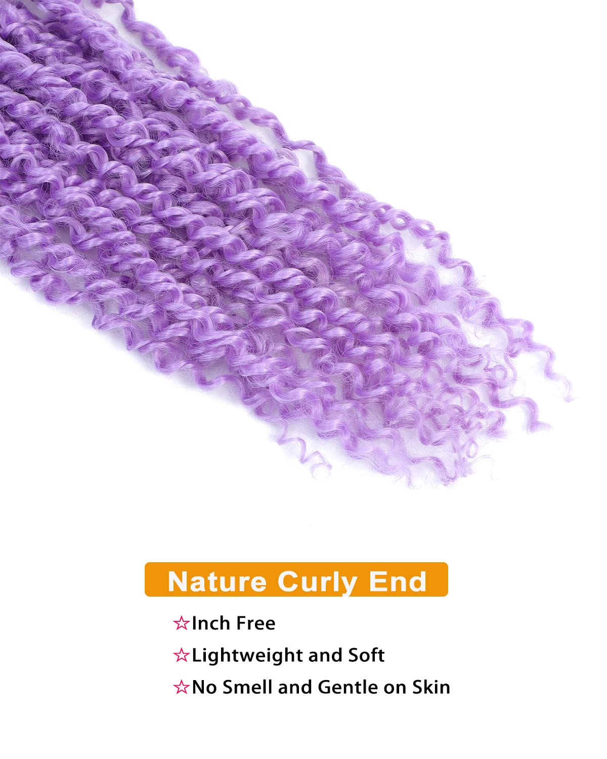 Purple Hair Extensions Passion Twist Hair 30inch Pretwisted Passion Twist Crochet Hair,6packs Ombre Violet Long Passion Twist Hair,Pre-Looped Water Wave Synthetic Natural Curly Braid Hair Extensions