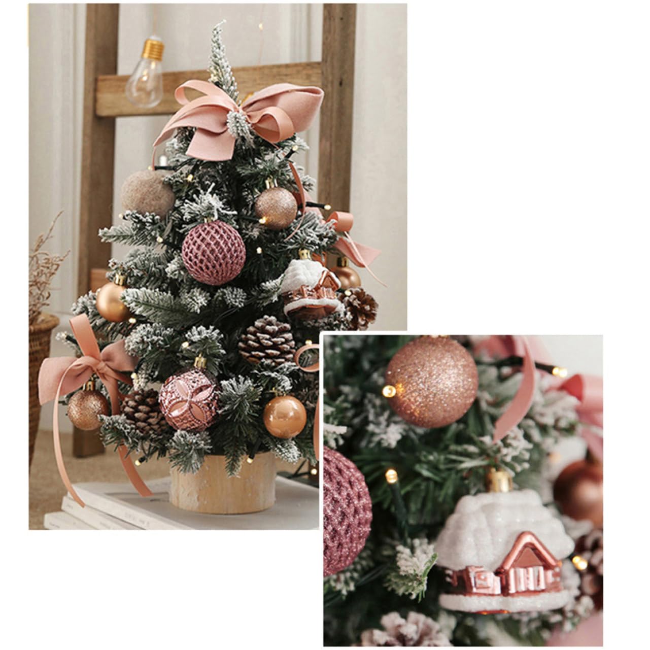 Amazon.co.jp: HGJH 針葉樹 クリスマスツリー カラー8 卓上 小型