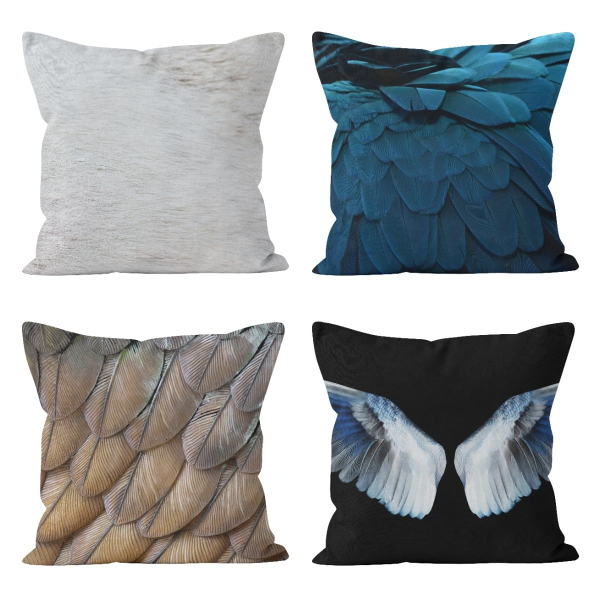 Housse coussin plage et plume CEVAN pour un salon chaleureux et décoratif