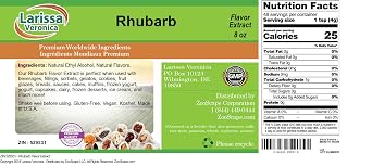 Rhubarb Flavor Extract (8 oz, ZIN: 529531) - 2 Pack