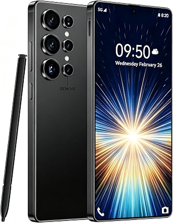 C24 Ultra Unlocked Phones 8G+256G Android 14 Phone 6.8" Screen