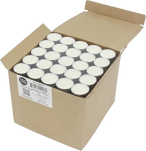 Miniatura 2 de Stonebriar Paquete de 50 velas de té largas sin perfume sin perfume con 8 horas de tiempo de combustión extendido, color blanco, 50