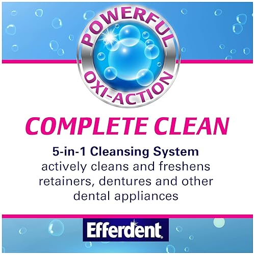 Miniatura 8 de Efferdent Tabletas limpiadoras de dentaduras, 20 unidades