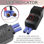 JONMON Jump Starter Cable, EC5 650A Car Battery Jumper Cable Wire Alligator Clamps Clip for 12V Portable Auto Emergency Booster Jump Starter