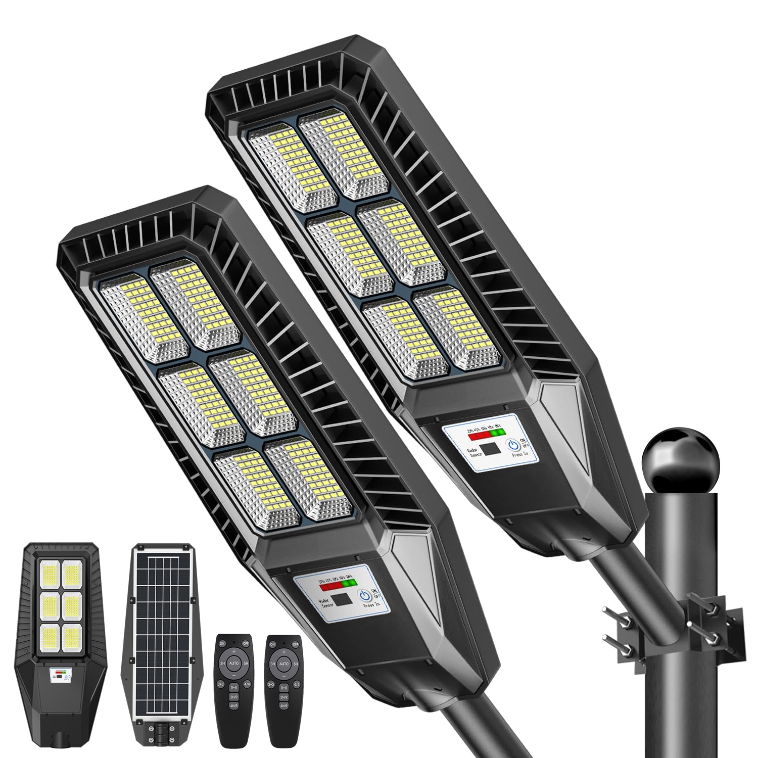 Amazon.co.jp: Qifeiyax LEDソーラー街灯 屋外 ソーラーライト