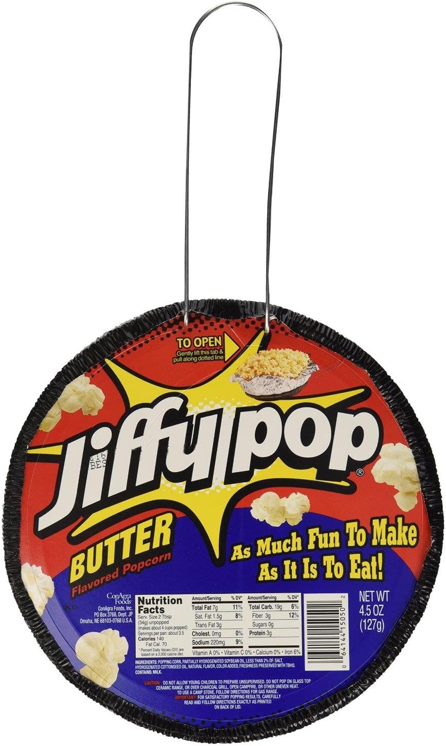 Jiffy Pop Butter-Flavored Popcorn, 4.5-Ounce Units (Pack of 24)