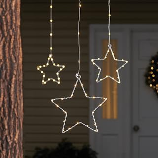 Energizer 3 Battery Operated 8 Function LED Hanging Stars