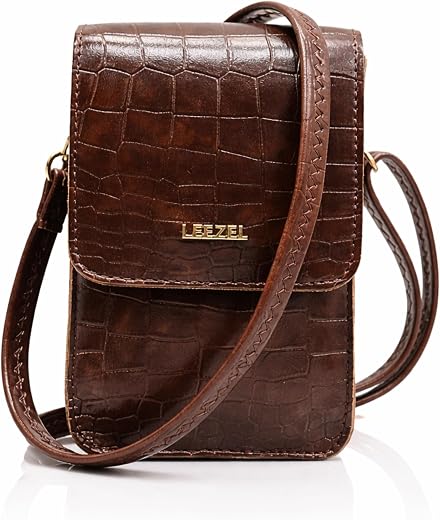 LEEZEL Women's Girls Wallet Sling Bag for Mobile Cell Phone Holder