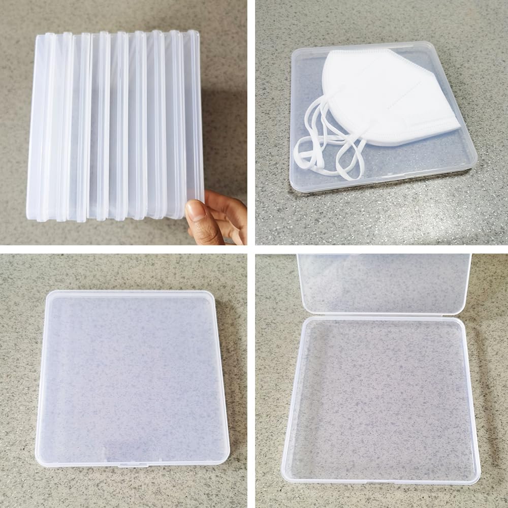 Mini Boîte de Rangement Transparente en Plastique de 120 Pièces pour La Collecte de Petits