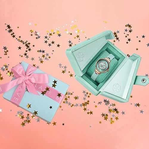 Miniatura 6 de Relojes para mujer flor de cerezo mano de pétalo de Sakura, esfera de madreperla reloj para mujer con correa de cuero o correa de pulsera de cerámica