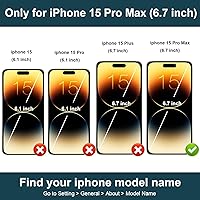 Vista 2 de Folosu Funda compatible con iPhone 15 Pro Max con soporte para tarjetas, rotación de 360°, soporte de anillo de dedo con función atril, bloqueo