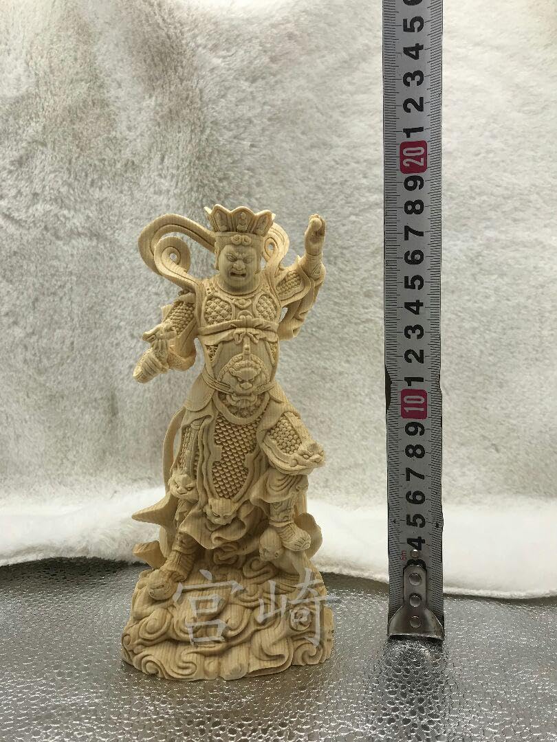 仏像置き物 Amazon.co.jp: 崎四天王 四大金剛 仏教工芸品 木彫仏像 災難除去 置物