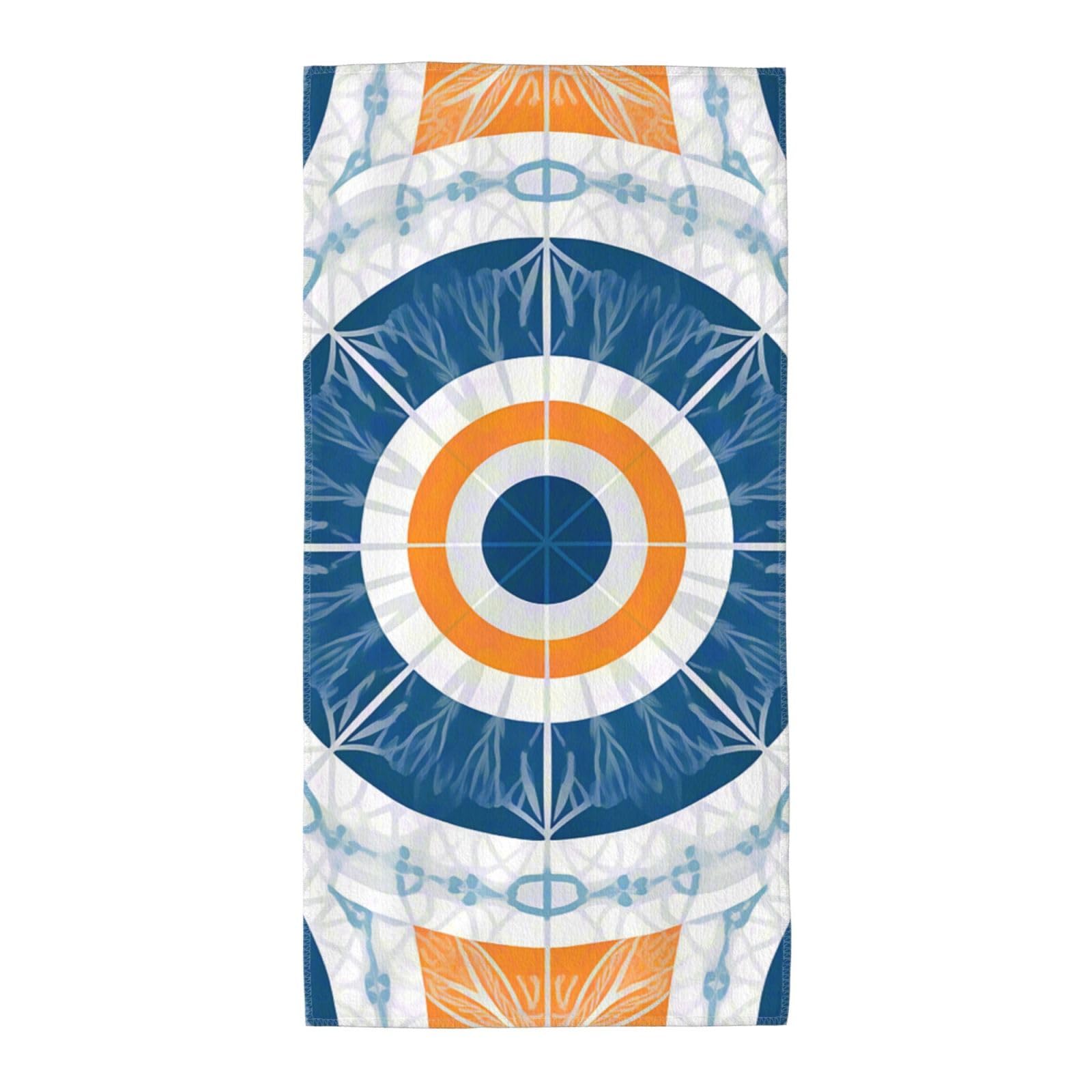 FekiLoot Absorbent Hand Towels 13.8"X27.5" Decorative Bathroom Towel Soft Microfiber Face Towel Art Deco Sunset Dish Kitchen Towels for Bathroom Kitchen Hotel Spa Bath Towels