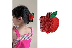 Back to School Hair Clips: Red Hair Clips for Teachers