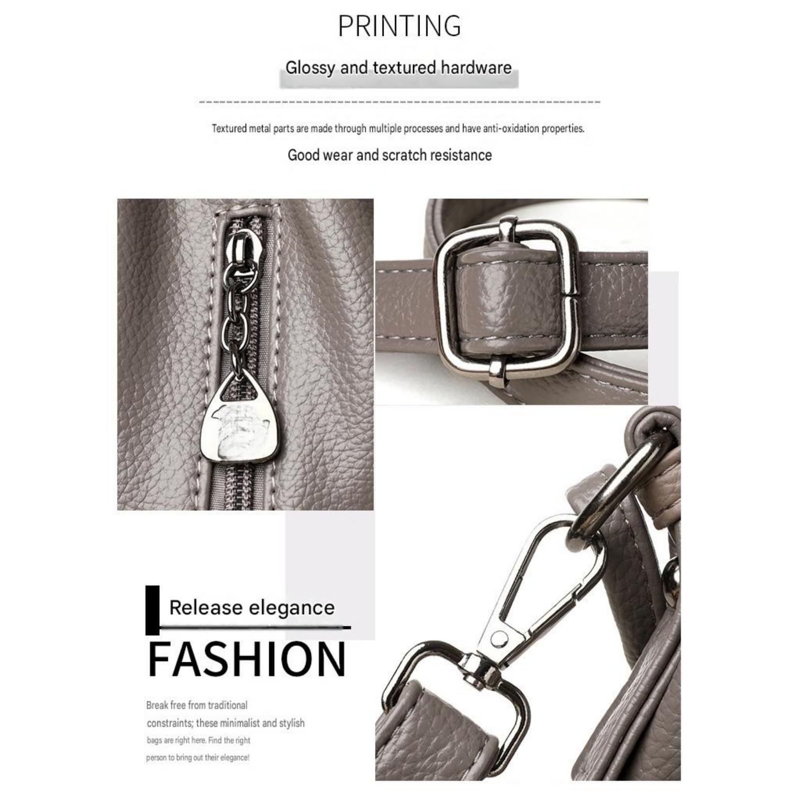 Borsa Elegante da Donna A Tracolla Versatile per Le Gite-Nero
