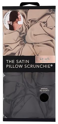 Kitsch Almohadillas de satén para el cabello accesorios para el cabello NIGHtime 2 unidades negrodorado