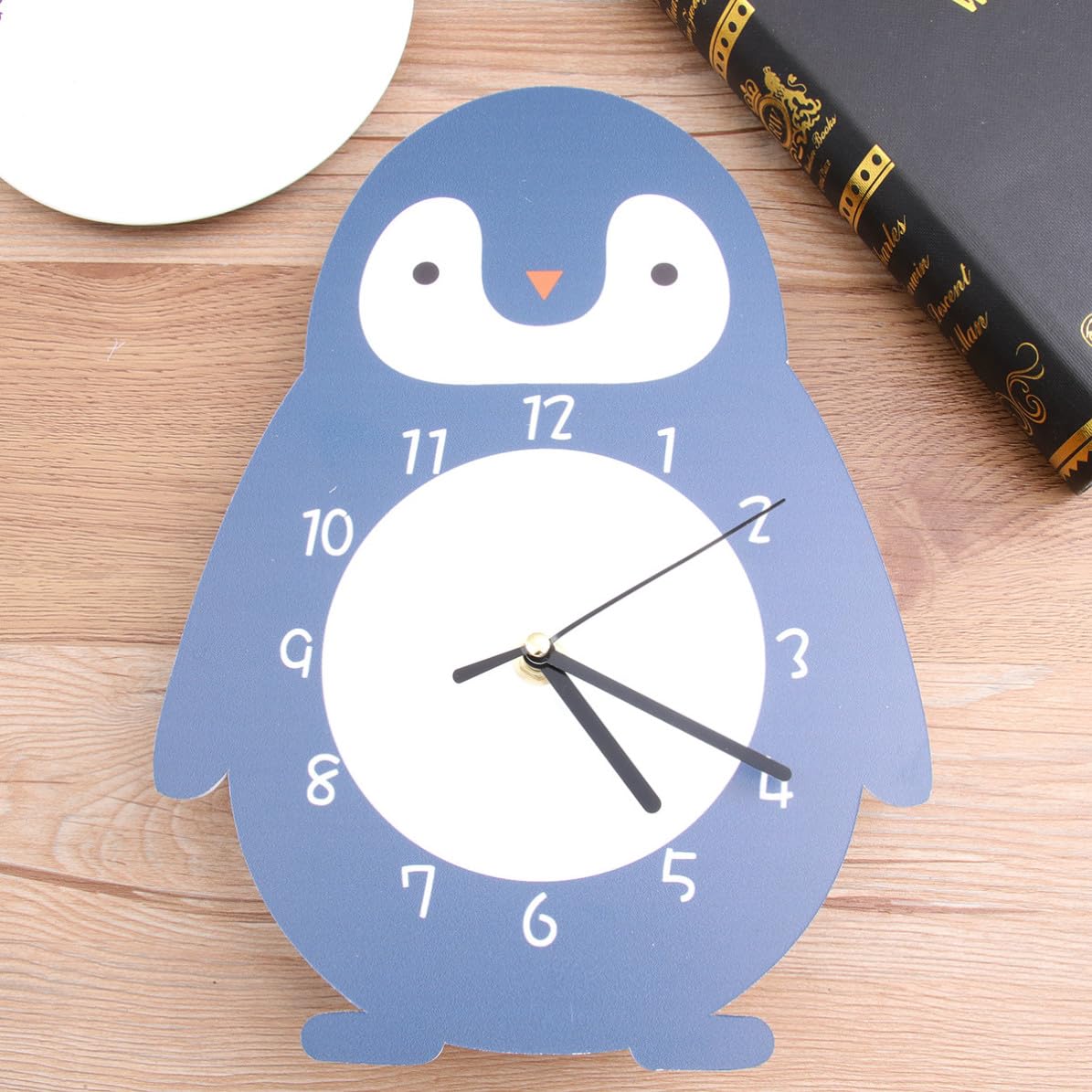 Reloj de Pared Material PVC Ecológico para Jardín de Infantes Diseño de Dibujos Animados Manecillas Silenciosas y Decoración Adecuado para Oficinas y Hogares