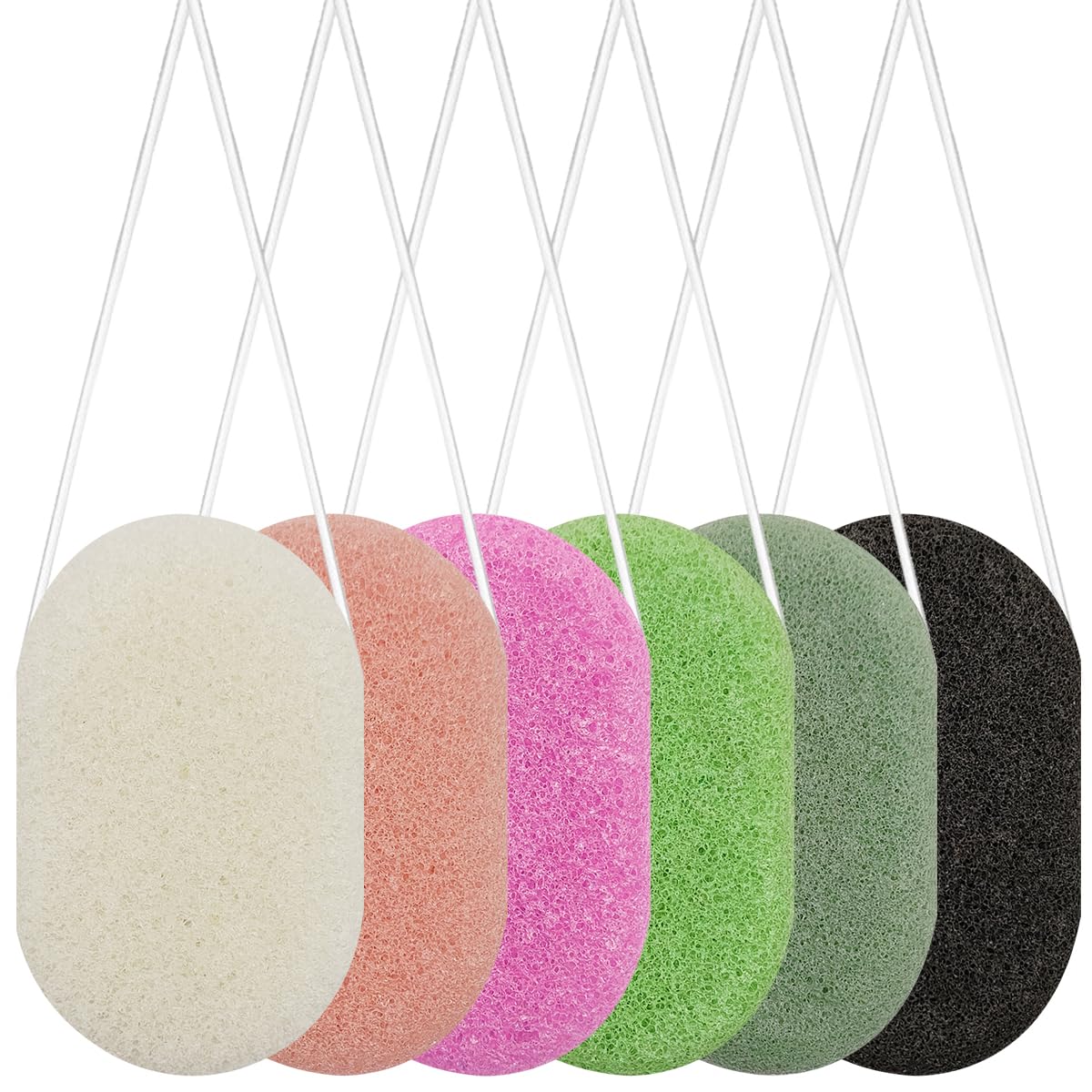 Esponjas Konjac de limpieza facial para eliminar células muertas con exfoliación suave 8