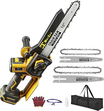 8"&10" Mini Chainsaw Cordless for DeWalt 20V MAX Battery Not Included