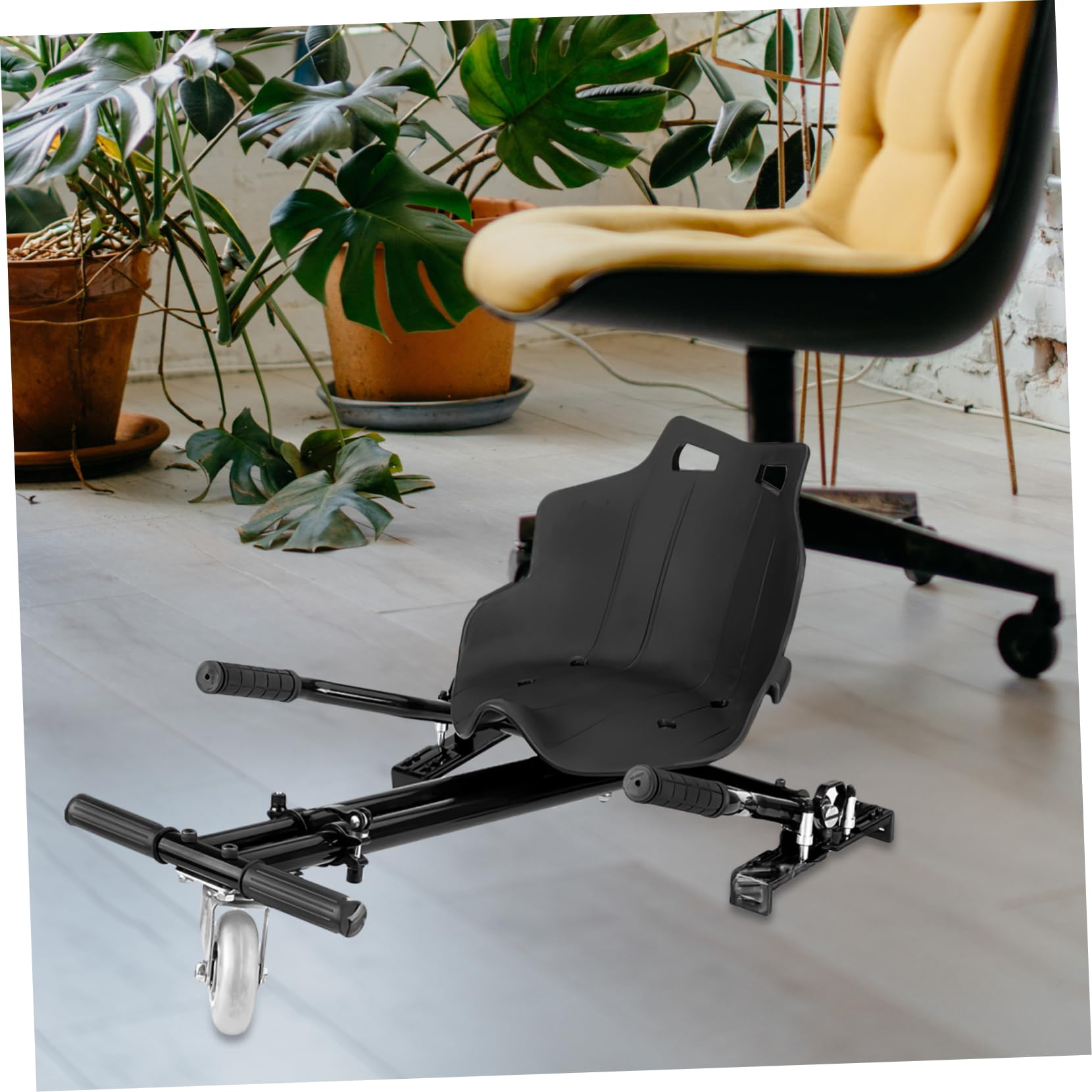 Siège de Remplacement Noir en PP Compact et Facile à Installer pour Kart et Scooter Électrique, Accessoire Élégant pour Karting et Drift Trike