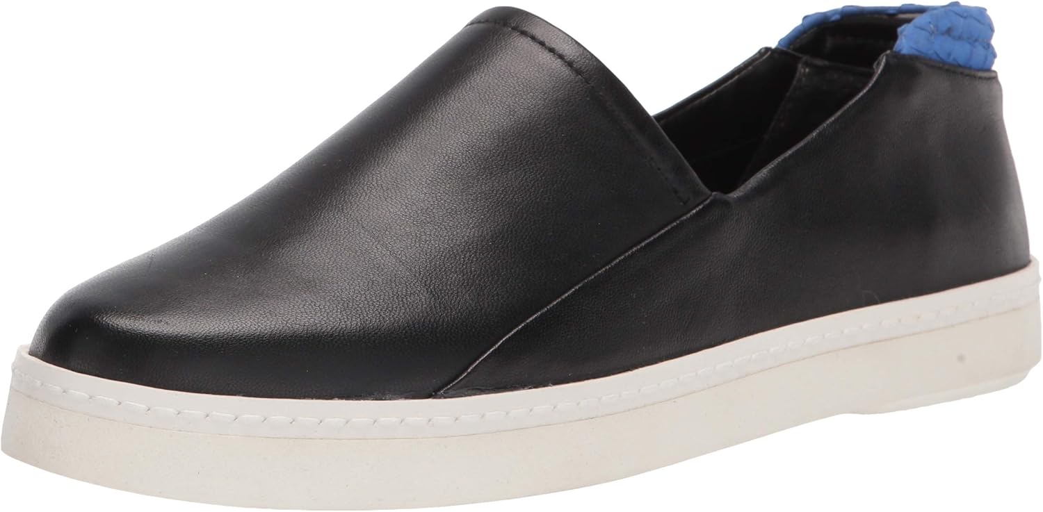 Franco Sarto Womens Alma Sneaker Black 5.5 M