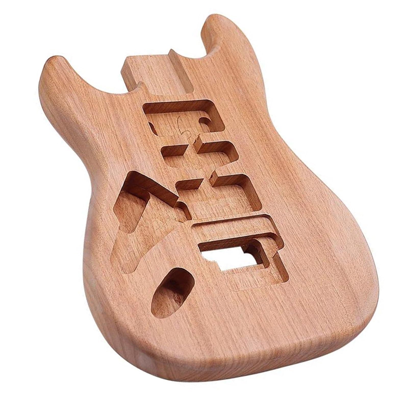 Korpus Einer E Gitarre Für Linkshänder Okoume Holz Natürliche Farbe