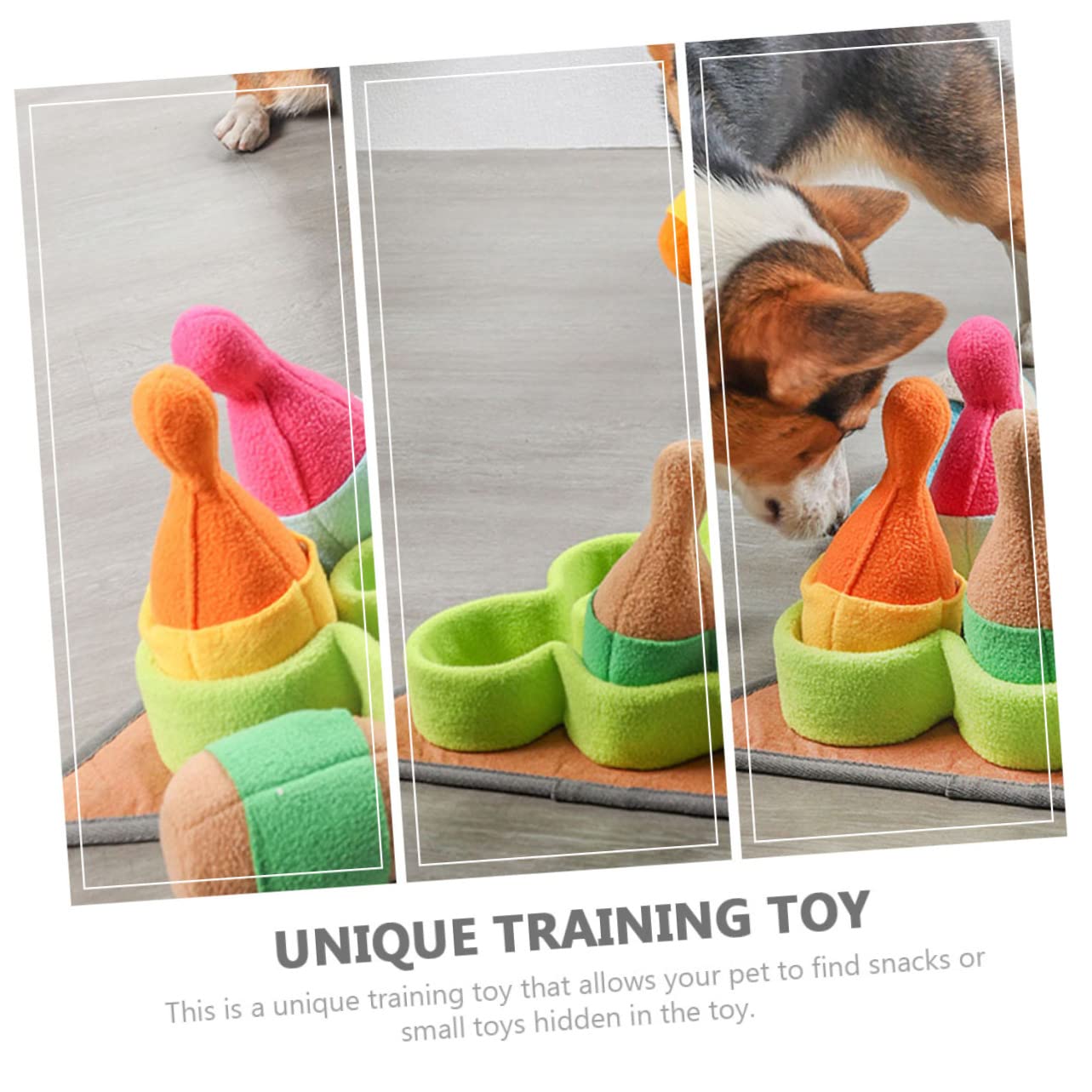 Tragbares Hundespielzeug Bowling Form aus Polar Fleece Verschleißfestes Beschäftigungsspielzeug für Welpen und Hundetraining im Haushalt