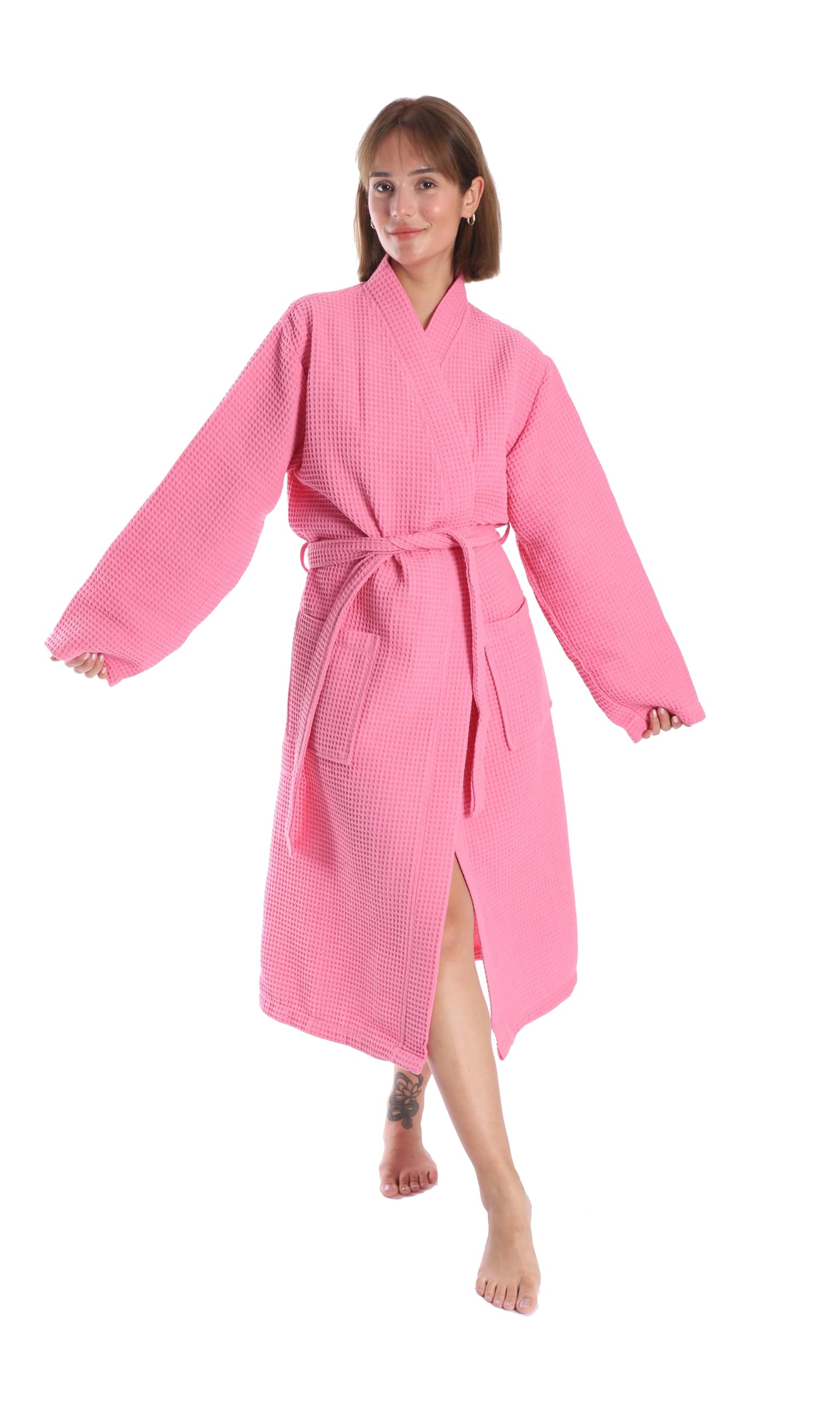 nottoc Albornoz de viaje 100% algodón, albornoz de viaje para hombre y mujer, suave, absorbente y ligero
