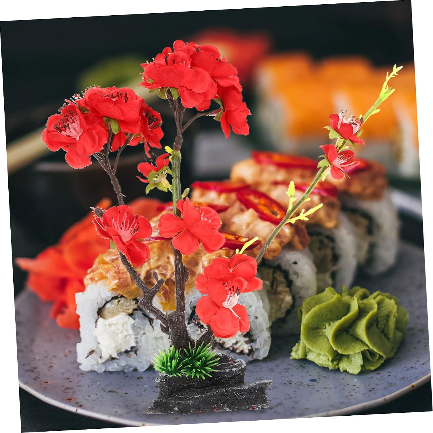 Artificial Sushi Plate Flower Decoration for Restaurant Table Display