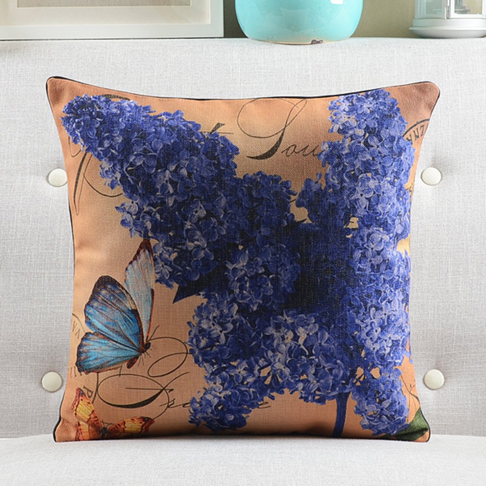 Oreiller de country américain en coton, grand coussin 55x55cm