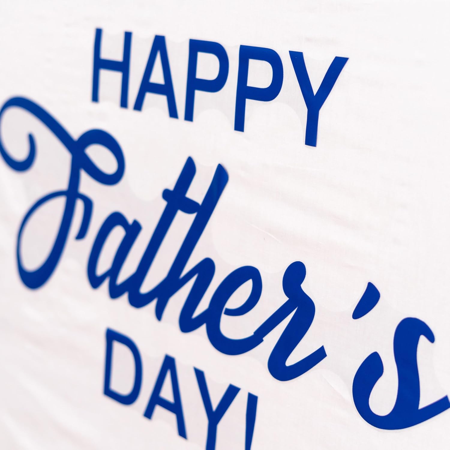 ZAIBIANHAO Happy Father's Day Wall Decal - Father's Day Photograph Indoor Outdoor Family Celebrations, Blue Backdrop Party Supplies
