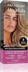 Alta Moda Kit Colorolação 8.0 Louro Claro (Guarana) 150G (Pf015401)