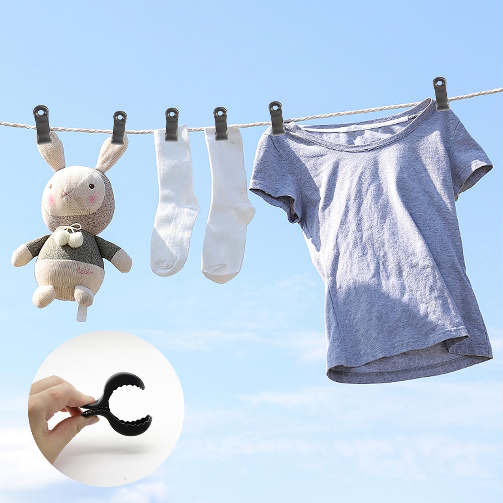 4 mollette per passeggino, clip per il fissaggio di giocattoli, clip per passeggino per ovetto, fissaggio di coperte, accessori per passeggini, sedie a sdraio
