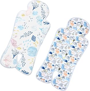 Pinkunn 2 Pcs Gel Car Seat Cooler Pad Summer Chair Ice Cushion Breathable Baby Car Seat Cooling Pad Summer Cooler Seat Cushion Multifunctional Ice Mat for Stroller Baby Dining Chair, Child Safety Seat
