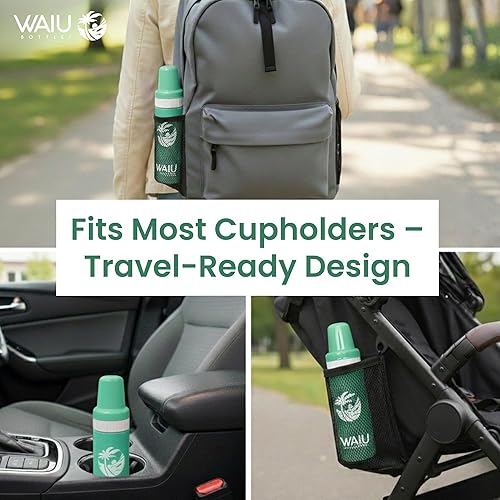 Miniatura 7 de Versátil biberón aislado Waiu, tamaños de 4 onzas y 6 onzas, mantiene las bebidas calientes durante 8 horas, frías durante 24 horas, sin BPA, varios