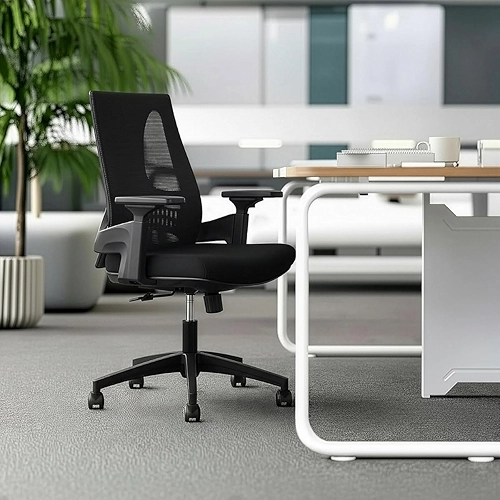 Cadeira De Escritório Nr17 Ergonômica Diretor Giratória Modelo Toledo Cor Preto