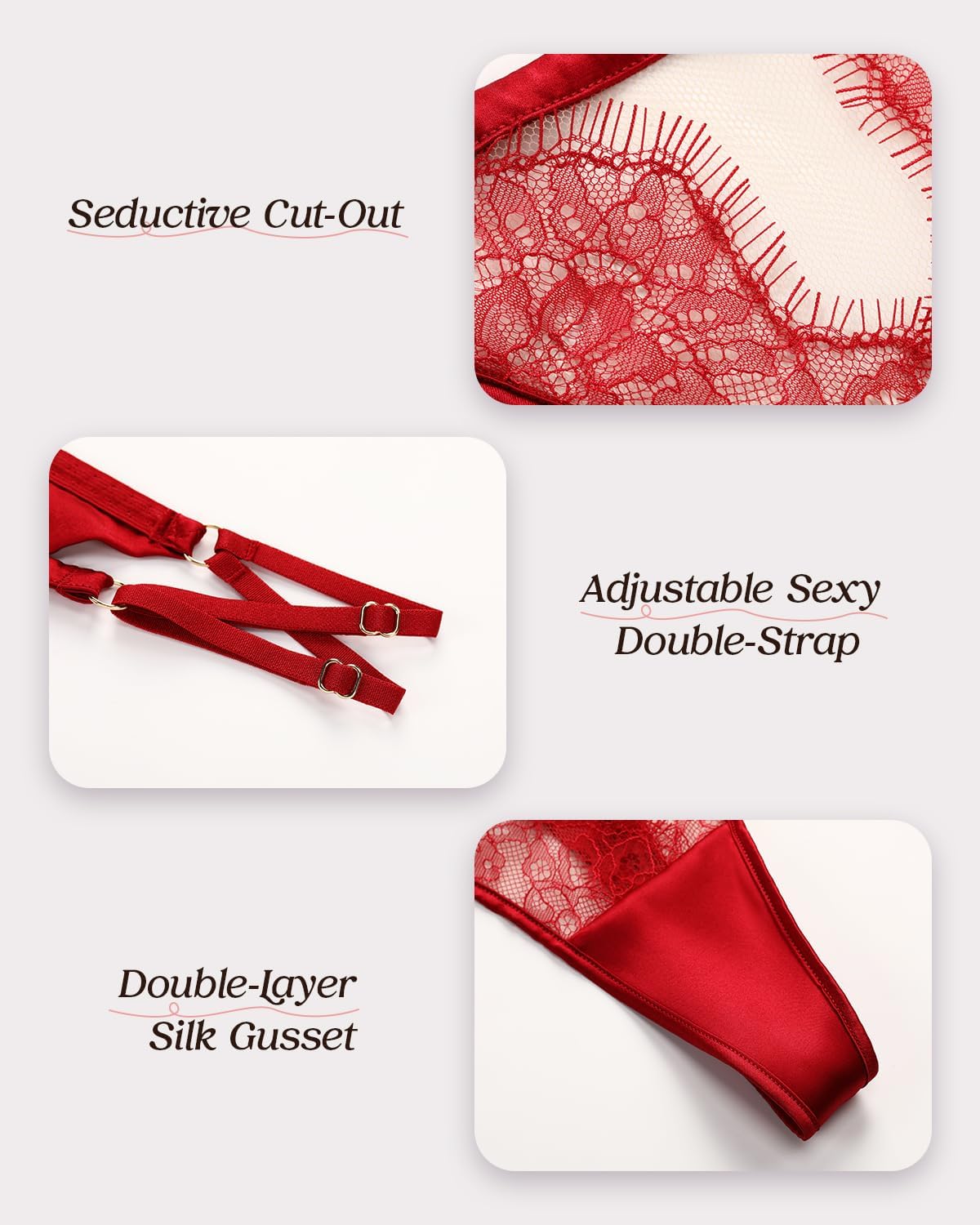 22 Momme 100% Mulberry Silk Thongs for Women, Side Adjustable & Cut-Out Front, Sexy G-String T-back Panties - Image 5