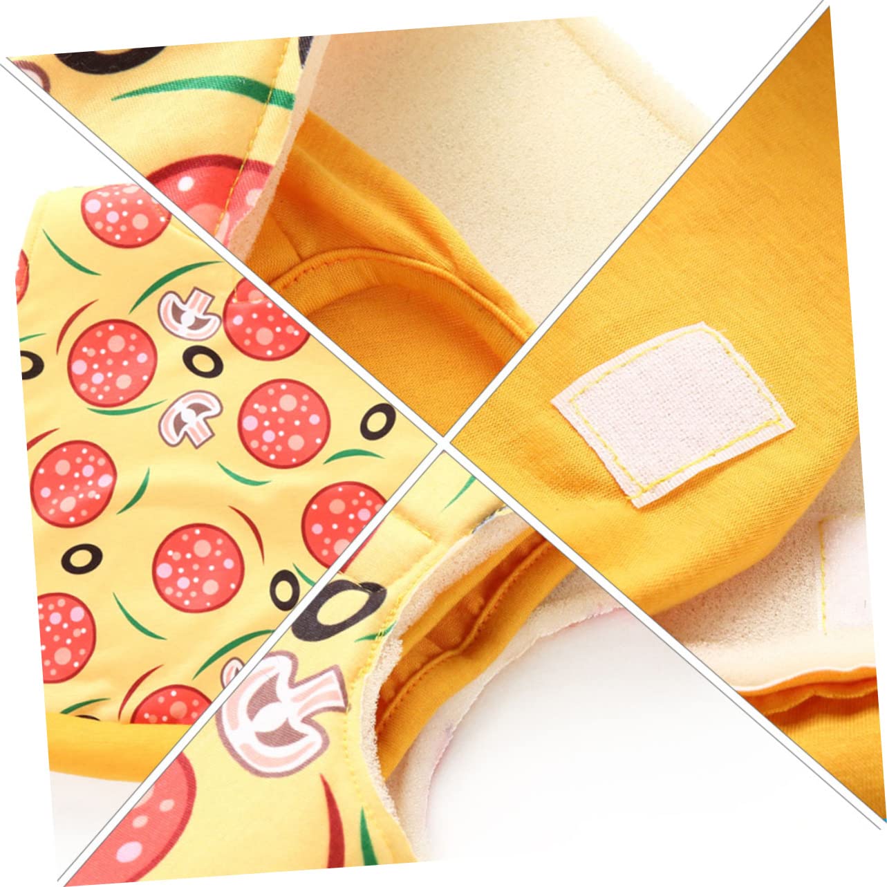 Angoily 3 Pezzi Di Halloween Dog Outfit Pet Halloween Mantello Pizza Design Comodo Abbigliamento Per Animali Domestici Per La Stagione
