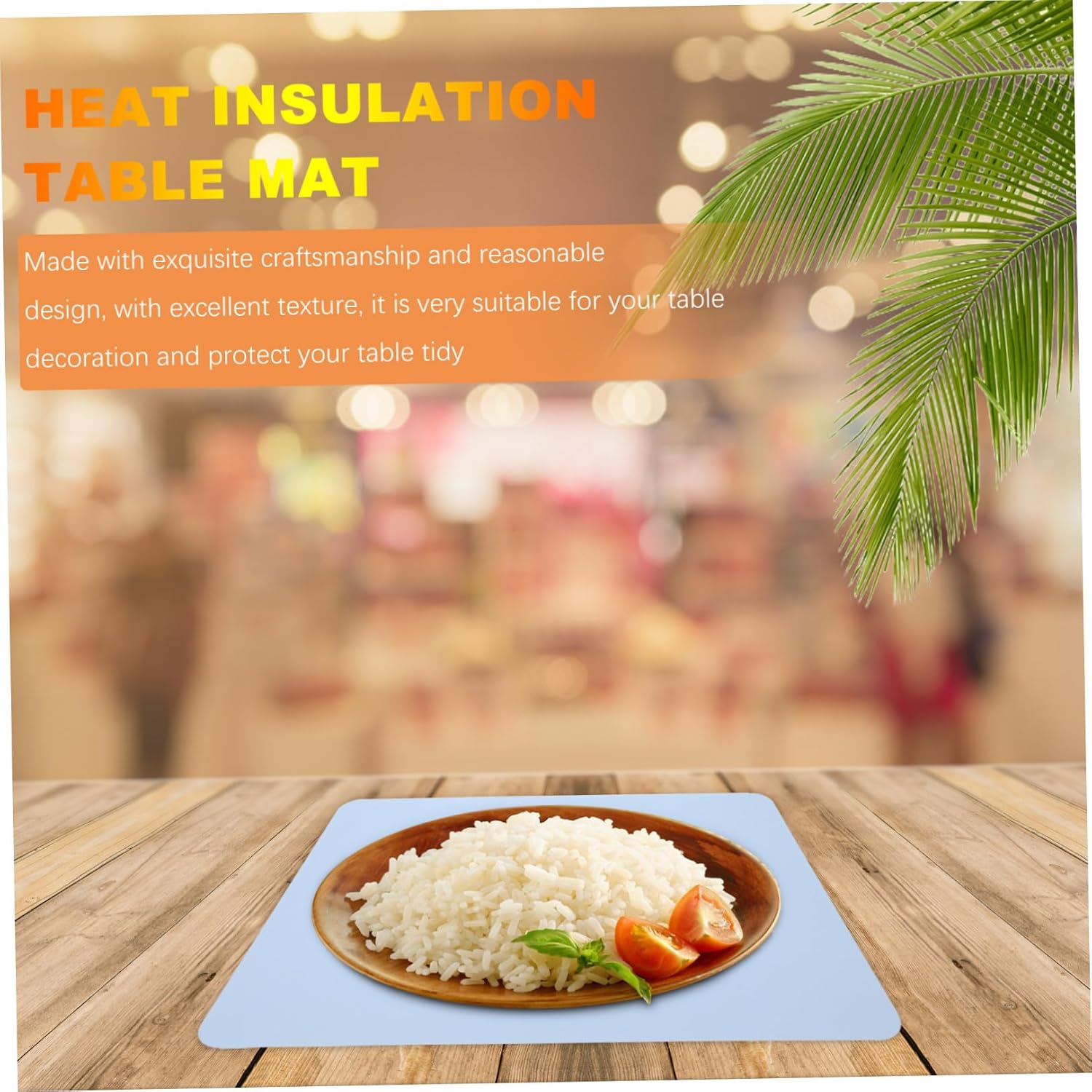 PRETYZOOM Silicone Heat Insulation Pad Table Mat for Kitchen Heat Resistant Placemats Skid Design