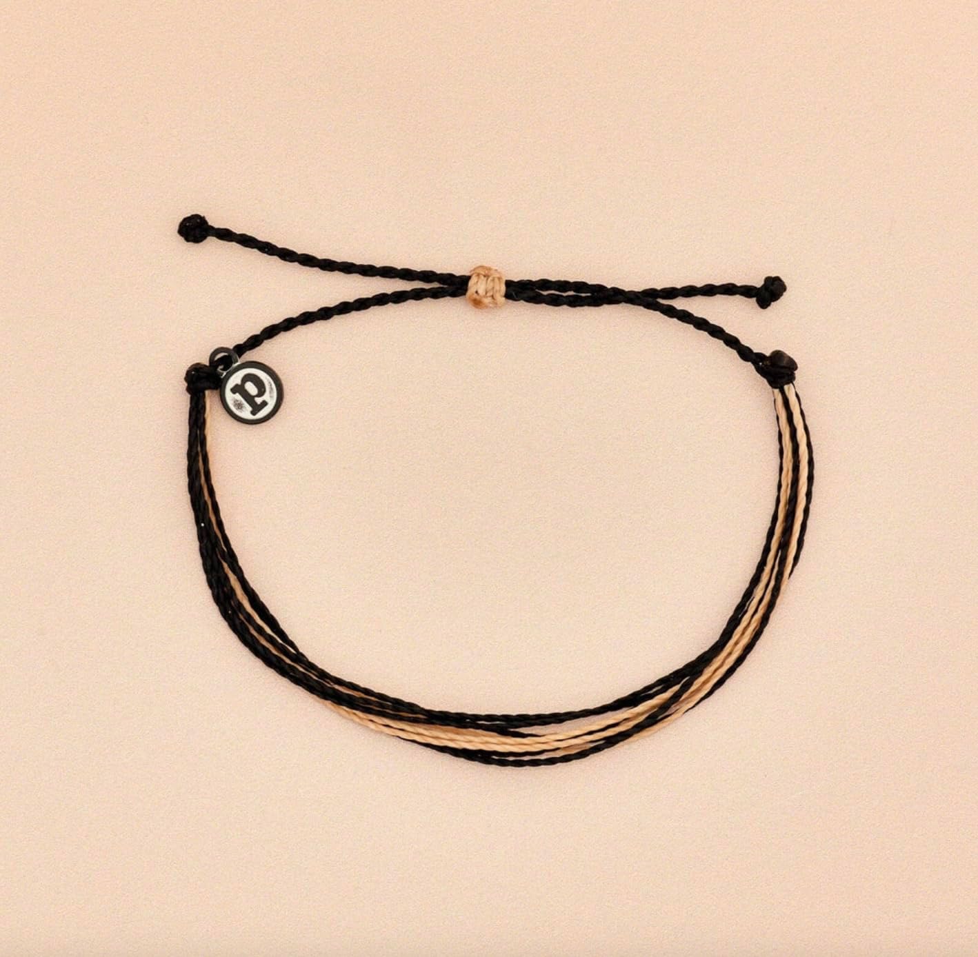 Pura Vida Bracelets Original Black & Tan Bracelet String Bracelets for Women - Image 3