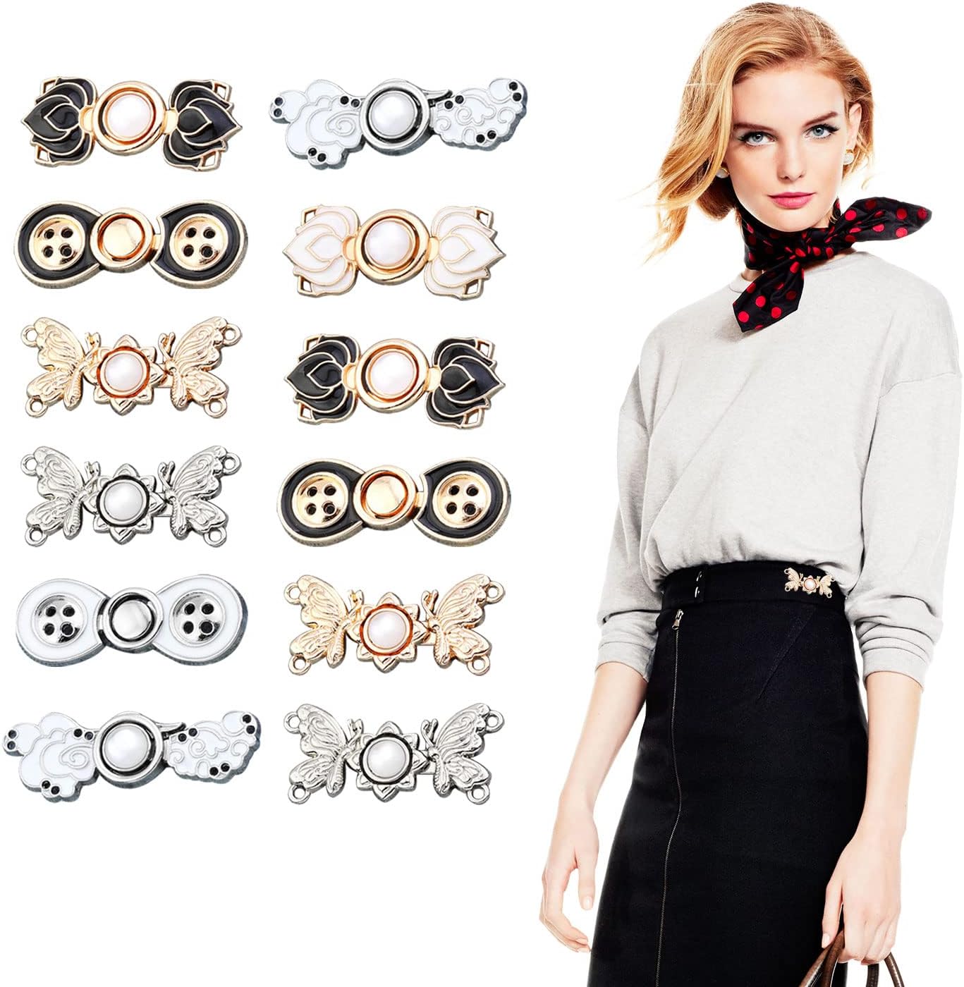 35Pcs Adjustable Waist Buckle Extender, Sewing Flexible