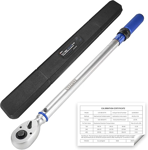 Vista 9 de Llave dinamométrica de 1/2 pulgada con clic de doble dirección, llave dinamométrica profesional de clic de doble dirección 10-170