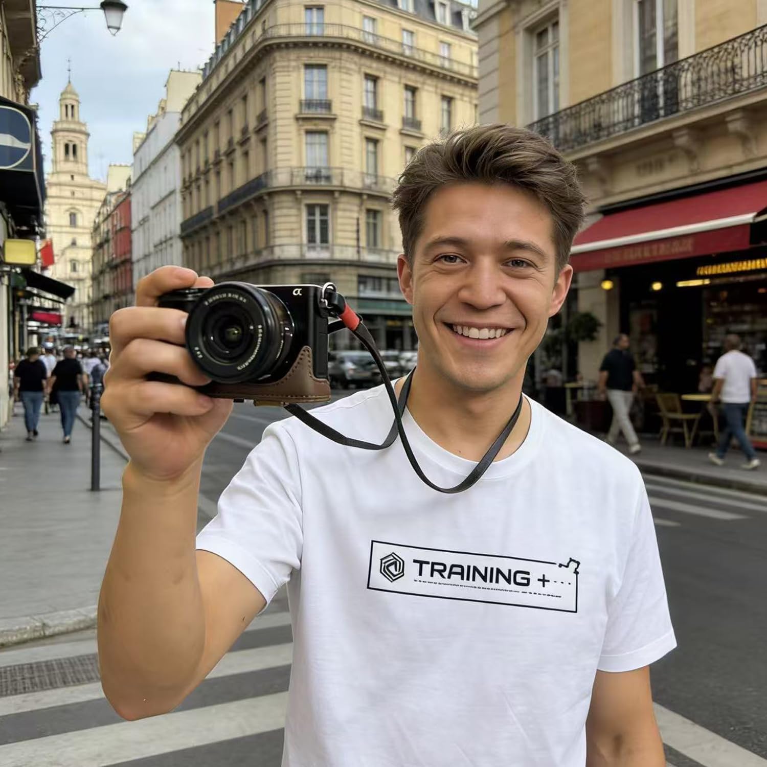 Handmade Genuine Leather Camera Strap Vintage Minimalist Strap Neck Shoulder or Security Tether Durable for Photographers