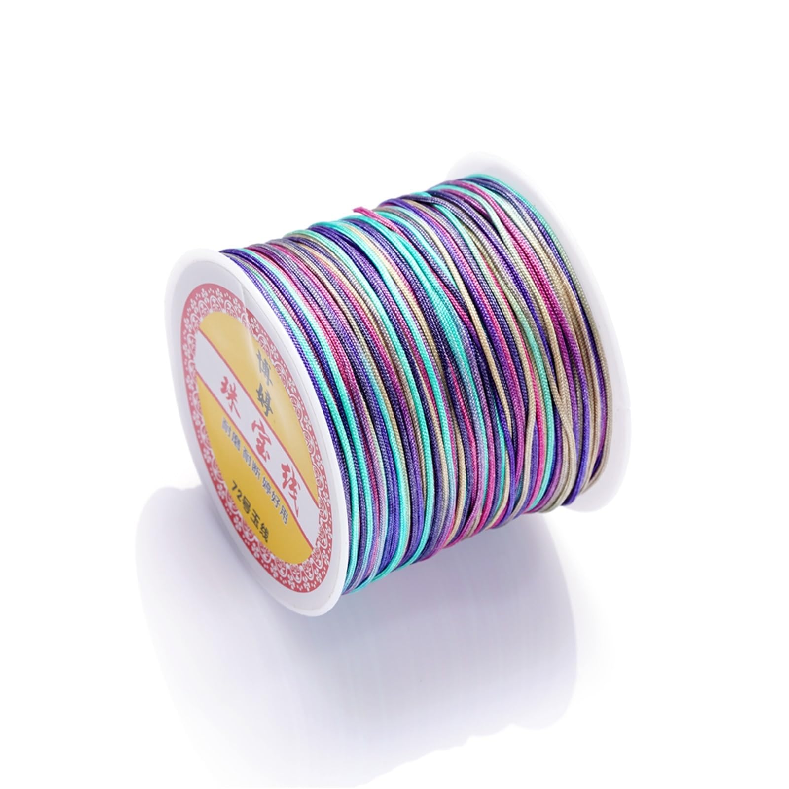 Nylon Cord Thread 10pcs 30M/Roll 0.8mm Nylon Thread Cord Chinese Knot Tassels Cord Bracelet Braided String for Making Bracelet, Necklace, Chinese Knot(Color 14)