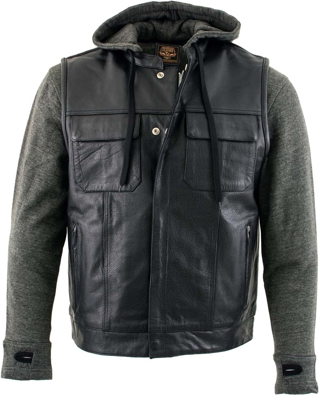 Milwaukee Leather Men's Club Style Premium Leather Motorcycle Riders Vest - 2X-Large - Image 8