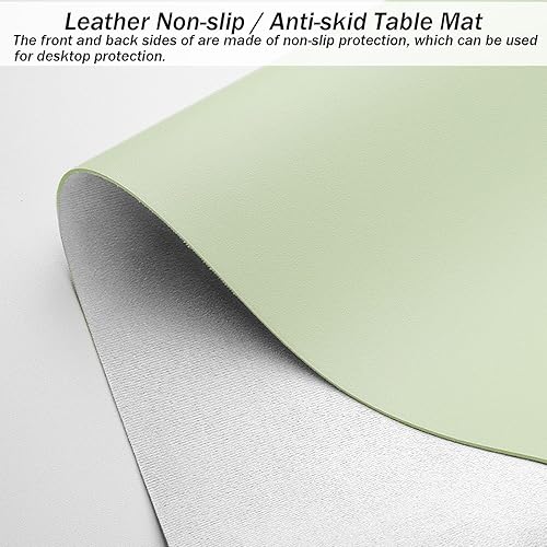 Miniatura 2 de Alfombrilla de escritorio de piel sintética grande para mouse para oficina, a prueba de calor, impermeable, a prueba de aceite, lavable, protector